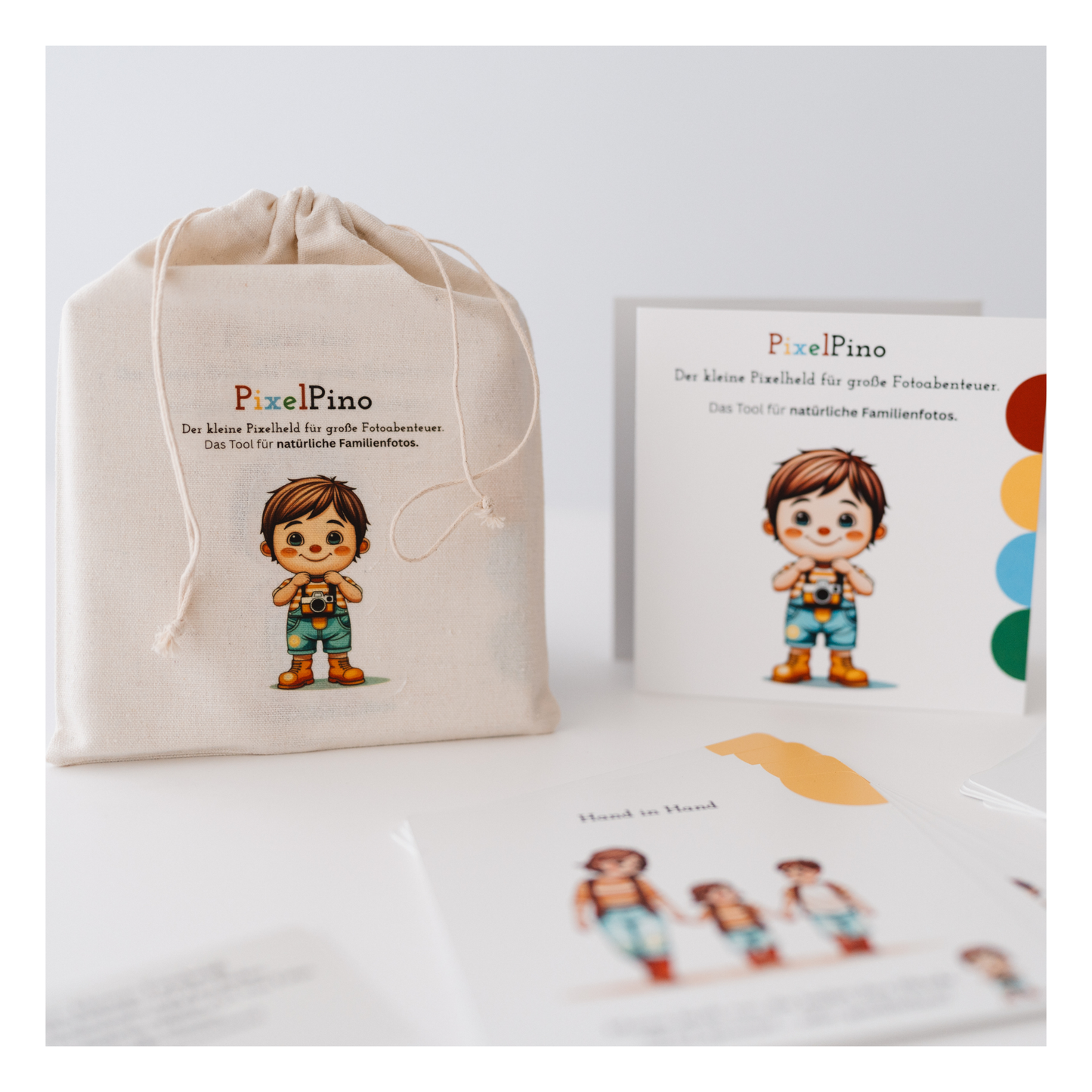PixelPino - Das Tool für natürliche Familienfotos.
